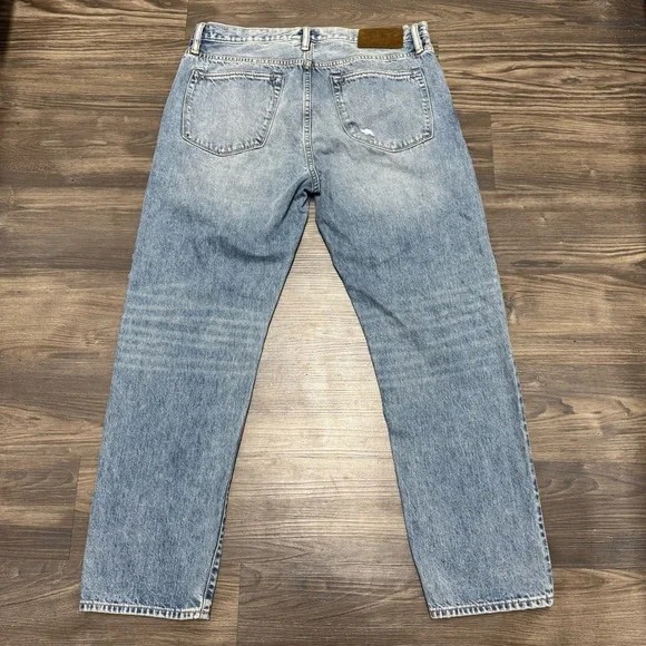 Todd Snyder Selvedge Straight Fit Distressed Blue Jeans Denim Men’s 34 X 20